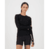 T-shirt a manches longues Mons Royale Bella Merino Long Sleeve Women Black