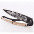 Couteau Deejo Tattoo Black olive wood Mushroom