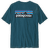 T-shirt a manches courtes Patagonia P-6 Logo Responsibili Tee Men Glacial Blue