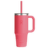 24 OZ TRAVEL TUMBLER CLEAR LID Popstar Pink