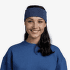 Bandeau Buff MERINO WIDE HEADBAND SOLID SOLID NIGHT BLUE