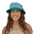 Chapeau Patagonia Wavefarer Bucket Hat Kaleido: Black