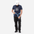 T-shirt a manches courtes Millet CHAMONIX LOGO TS SS Men SAPHIR NEW