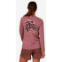 T-shirt a manches longues Patagonia Cap Cool Daily Graphic Shirt Lands Long Sleeve Women Spoke Stencil: Redtail Rust X-Dye