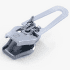 Tirette(s) ZlideON Repair slider for metal zipper Silver