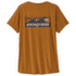 T-shirt a manches courtes Patagonia Cap Cool Daily Shirt - Boardshort Logo Women Cinnamon Brown - Dark Cinnamon Brown X-Dye