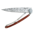 Couteau Deejo Tattoo Manuscript Coralwood