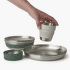 Ustensiles Sea to Summit Detour Stainless Steel Collapsible Dinnerware Set - [2P] [6 Piec]