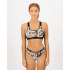 Brassiere Mons Royale Stela X-Back Bra Women Rock Leopard/Black