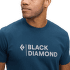 T-shirt a manches courtes Black Diamond Mini Stacked SS Tee Men Indigo