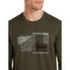 T-shirt a manches longues Icebreaker Merino 150 Tech Lite LS Tee Peak Balance Men DK LODEN