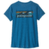 T-shirt a manches courtes Patagonia Cap Cool Daily Shirt - Boardshort Logo Women Aquatic Blue - Light Aquatic Blue X-Dye