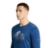 T-shirt a manches longues Icebreaker Merino 200 Oasis LS Crewe Rising Light Men BLACK