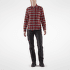 Chemises a manches longues Fjällräven Övik Flannel Shirt Women Chalk White-Dune Beige