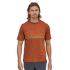 T-shirt a manches courtes Patagonia Cap Cool Daily Graphic Shirt Men 73 Text Logo: Clement Blue X-Dye
