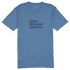 Zephyr Merino Cool T-Shirt Men Steel Blue