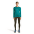 T-shirt a manches longues Icebreaker Merino 200 Oasis LS Crewe Sunrise Summit Women TIDAL TEAL