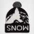 Casquettes Mons Royale Mtn Pixel Merino Pom Pom Beanie Black / White