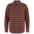 Skog Relaxed Shirt Men Autumn Leaf-Wood Brown