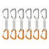 Sender Wire 12 cm 6-Pack Quickdraws light grey-gold