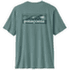 T-shirt a manches courtes Patagonia Cap Cool Daily Shirt  - Boardshort Logo Men Blue Sage - Light Blue Sage X-Dye