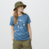 T-shirt a manches courtes Fjällräven FJÄLLBLOMSTER FOX T-SHIRT WOMEN Dawn Blue