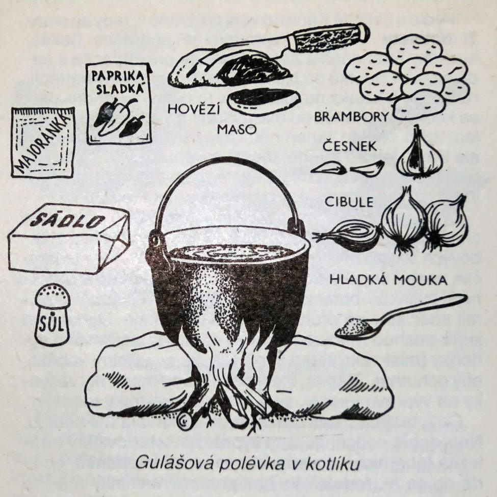 polévka v kotlíku